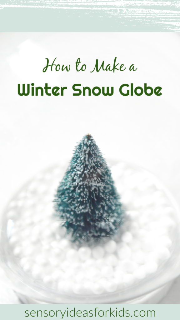 christmas fir tree winter snow globe diy